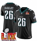 Men & Women & Youth Philadelphia Eagles #26 Saquon Barkley Black 2025 Super Bowl LIX Patch New F.U.S.E. Vapor Untouchable Limited Stitched Jersey,baseball caps,new era cap wholesale,wholesale hats
